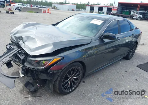 2018 Genesis G80 3.3T Sport z USA, uszkodzony, nr VIN KMHGN4JB0JU231641